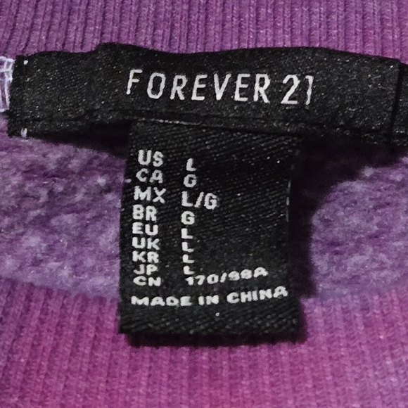 Handmade tie dye(dharma dyes used)crop Forever 21 sweatshirt size large - Picture 3 of 3